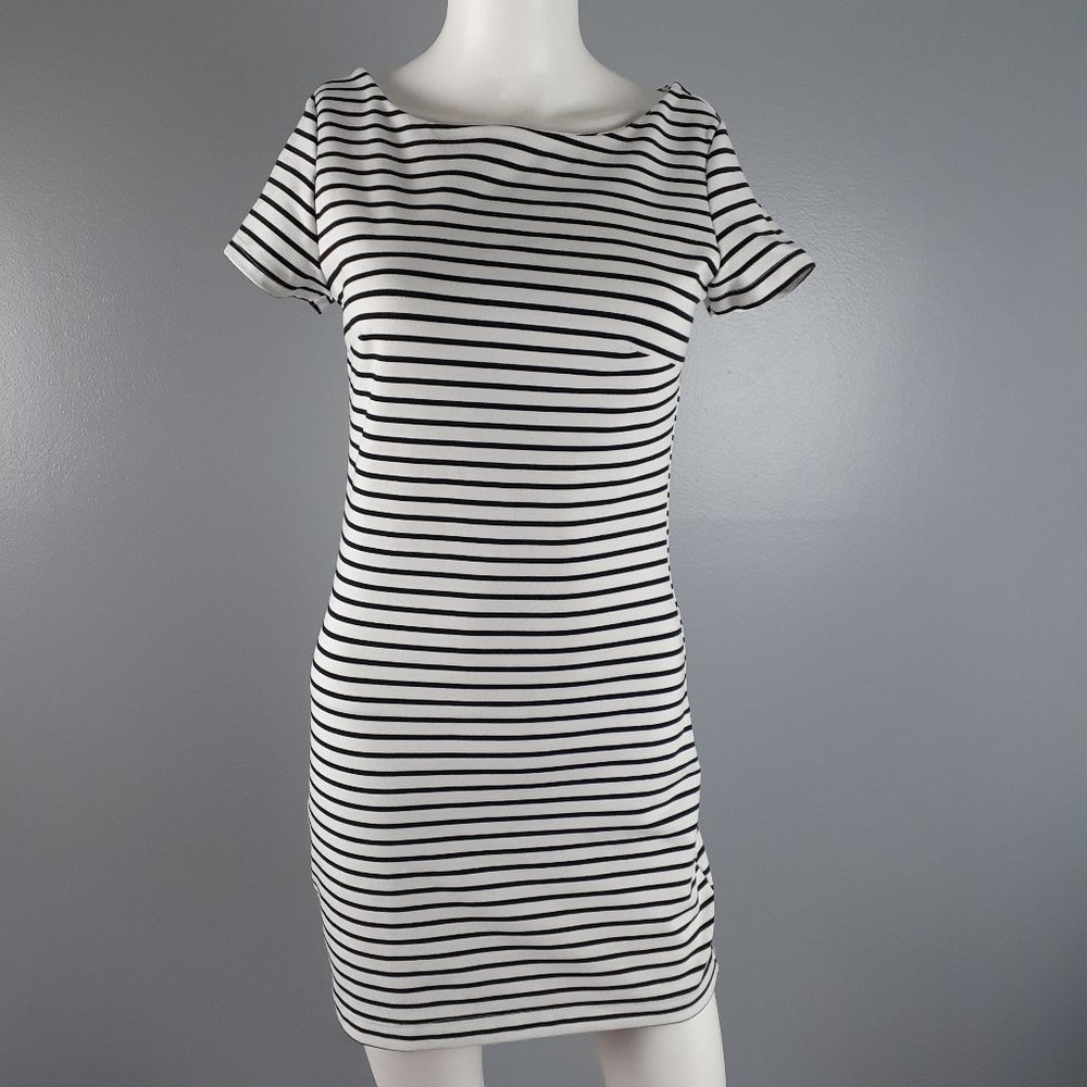 Sugarlips Black & White Striped Bodycon Dress